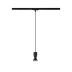 PURI 2.0 Basic, 1~ candeeiro suspenso, GU10, comprimento do pendente 200 cm, 1x máx. 6 W, preto