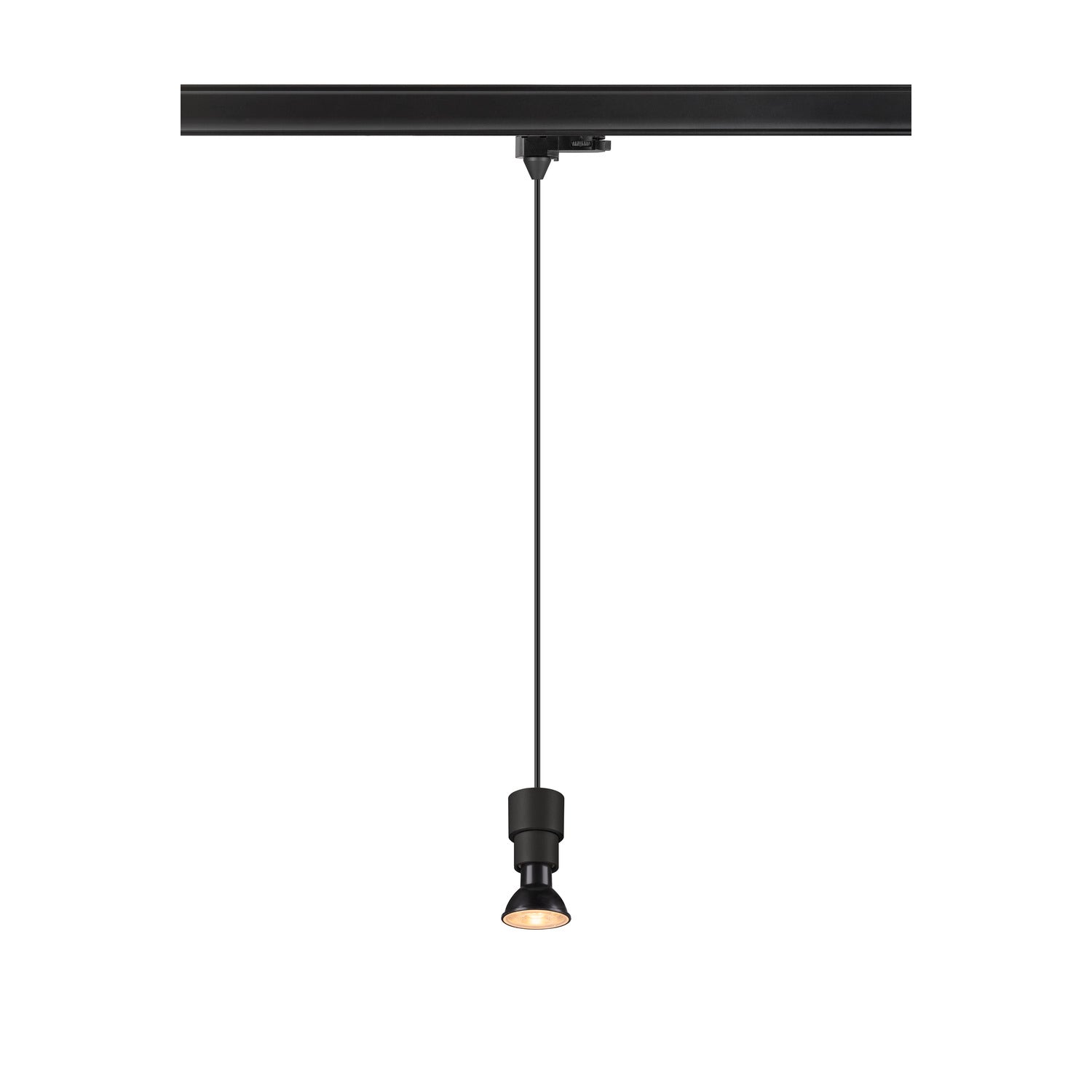 PURI 2.0 Basic, 3~ candeeiro suspenso, GU10, comprimento do pendente 200 cm, 1x máx. 6 W, preto