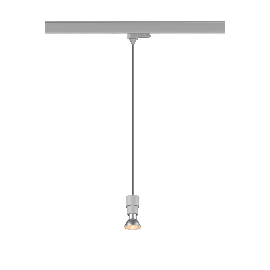 PURI 2.0 Basic, 3~ candeeiro suspenso, GU10, comprimento do pendente 200 cm, 1x máx. 6 W, cinzento