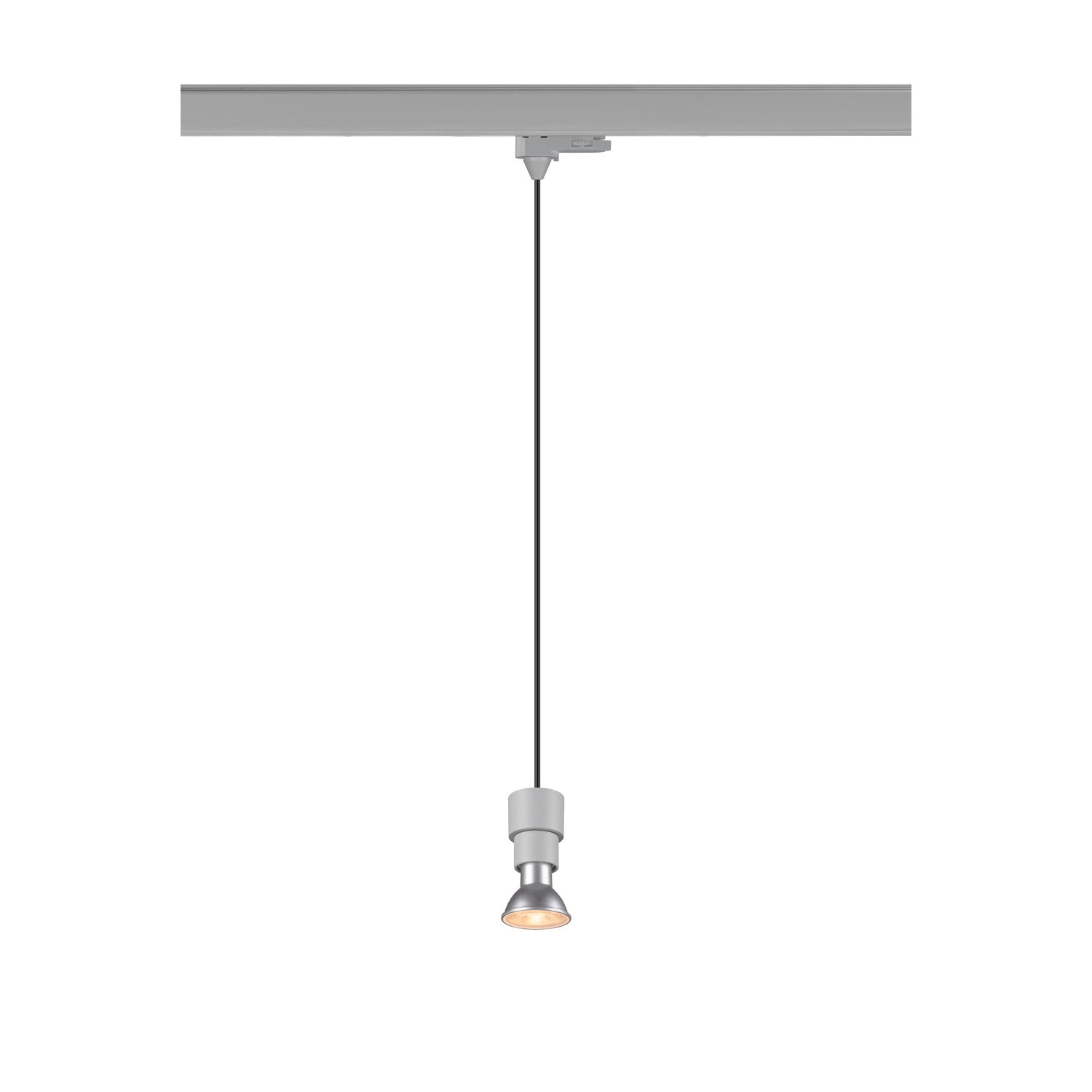 PURI 2.0 Basic, 3~ candeeiro suspenso, GU10, comprimento do pendente 200 cm, 1x máx. 6 W, cinzento