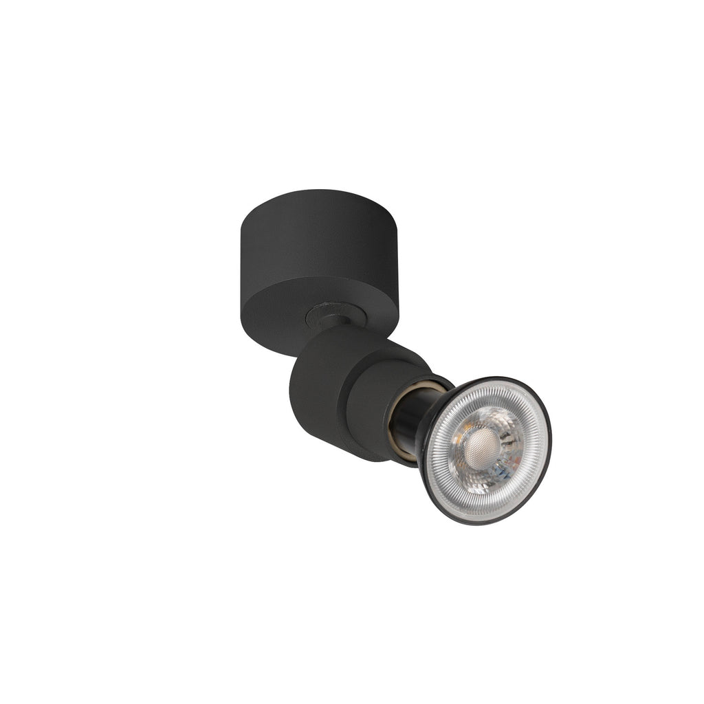 PURI 2.0 Basic, aplique de parede e teto, redondo, 1x máx. 6 W GU10, preto
