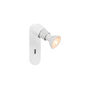 PURI 2.0 Basic, aplique de parede e teto, interruptor, redondo, 1x máx. 6 W GU10, branco