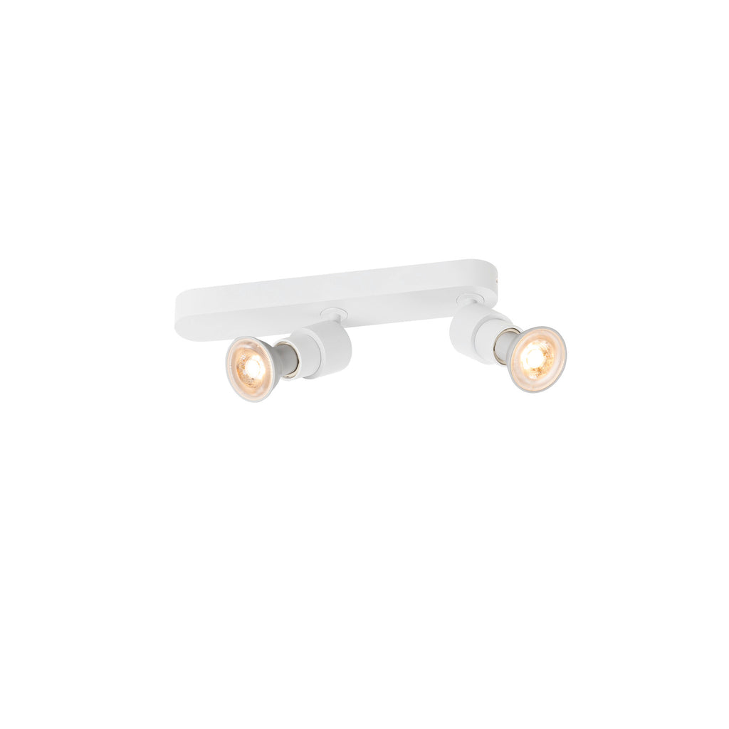 PURI 2.0 Basic, aplique de parede e teto, assimétrico, redondo, 2 x máx. 6 W GU10, branco