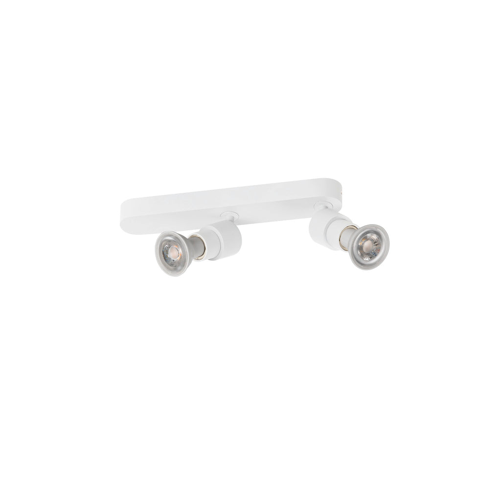 PURI 2.0 Basic, aplique de parede e teto, assimétrico, redondo, 2 x máx. 6 W GU10, branco