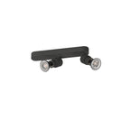 PURI 2.0 Basic, aplique de parede e teto, assimétrico, redondo, 2 x máx. 6 W GU10, preto