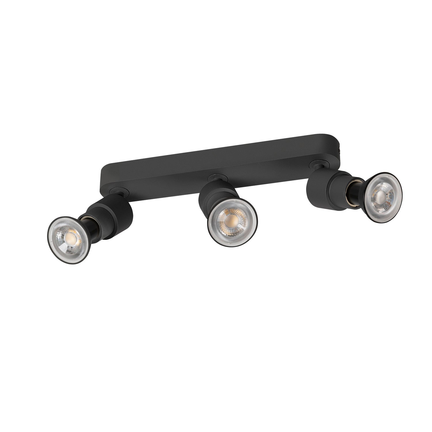 PURI 2.0 Basic, aplique de parede e teto, longo, redondo, 3 x máx. 6 W GU10, preto