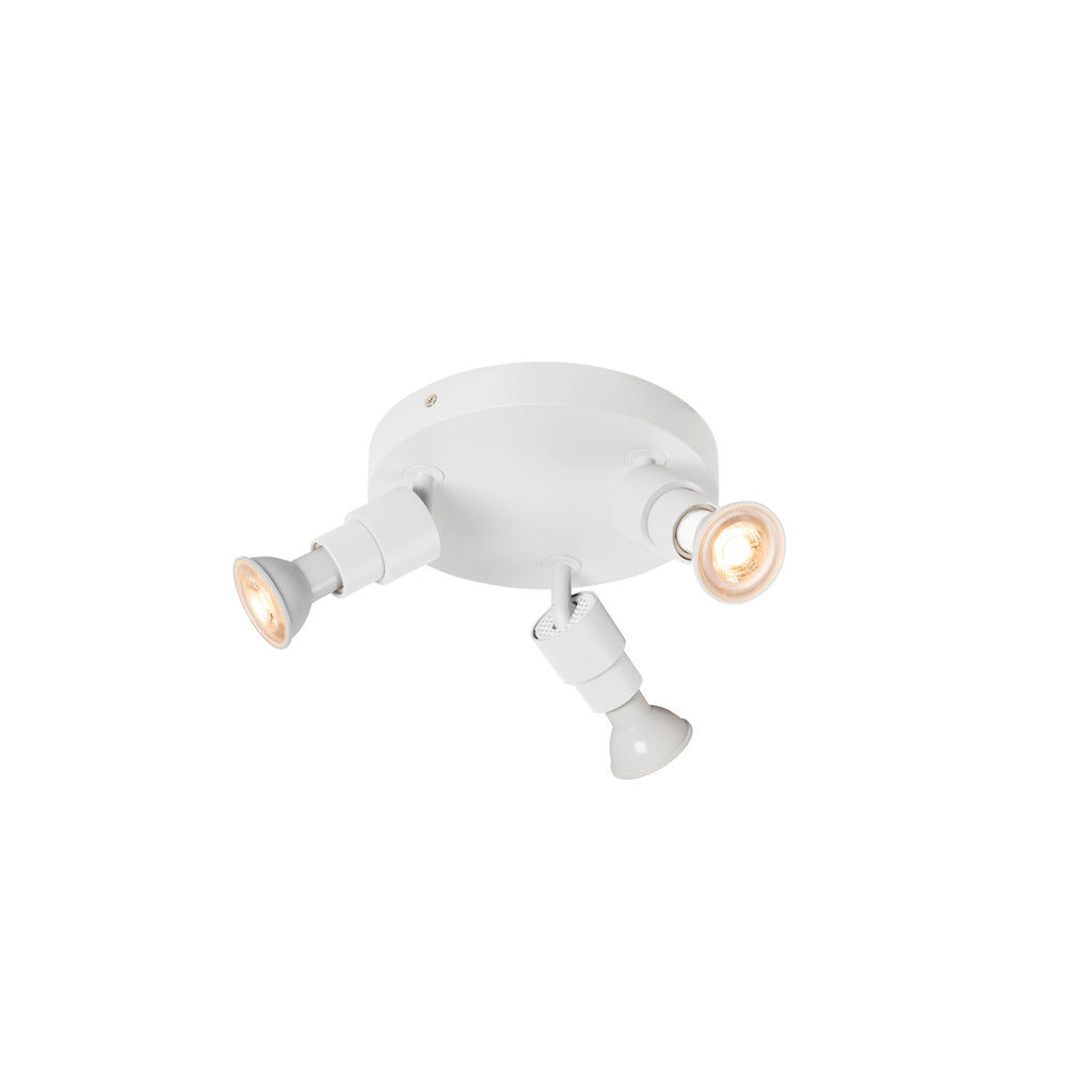 PURI 2.0 Basic, aplique de parede e teto, redondo, 3 x max. 6 W GU10, branco