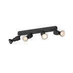 PURI 2.0 Basic, aplique de parede e teto, longo, 4 x máx. 6 W GU10, preto