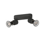 PURI 2.0 Basic, aplique de parede e teto, 2 x máx. 6 W GU10, preto