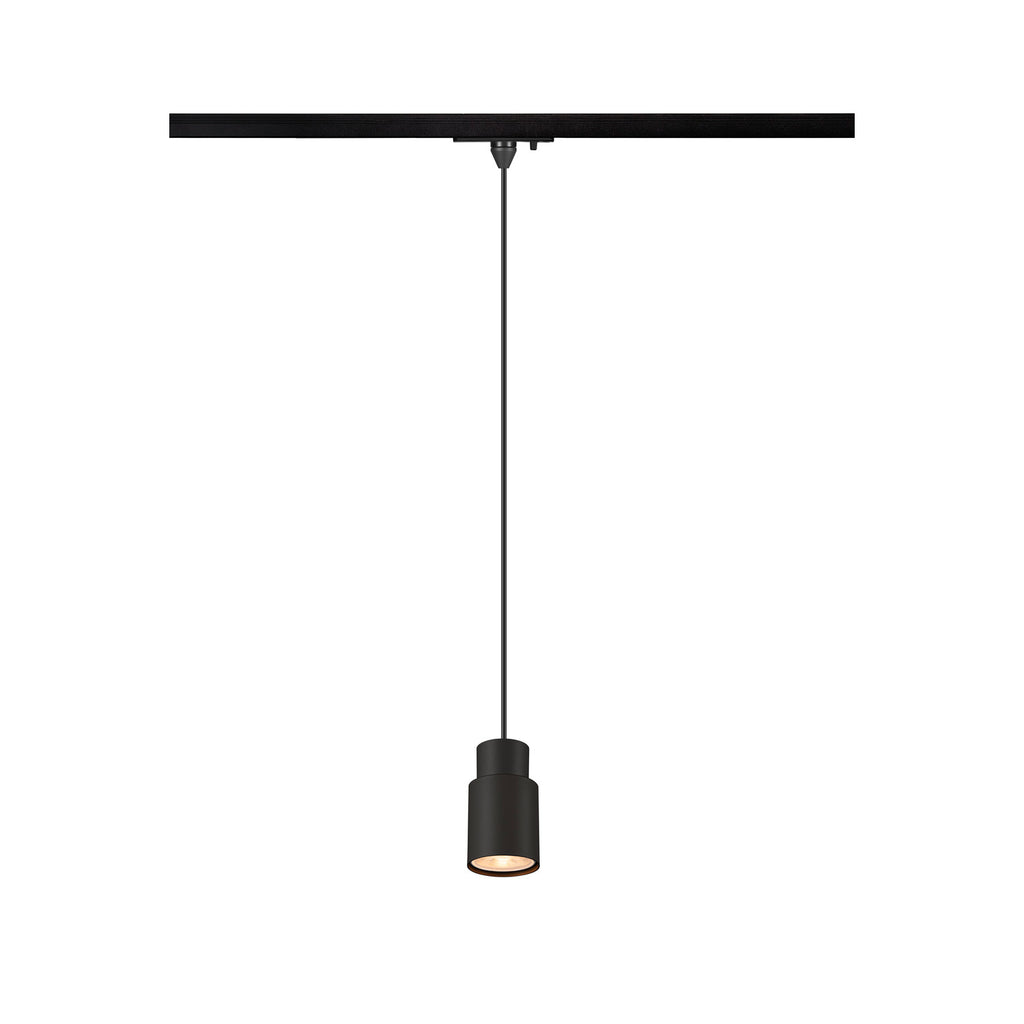 PURI 2.0 Tube, 1~ candeeiro suspenso, GU10, comprimento do pendente 200 cm, 1x máx. 6 W, preto