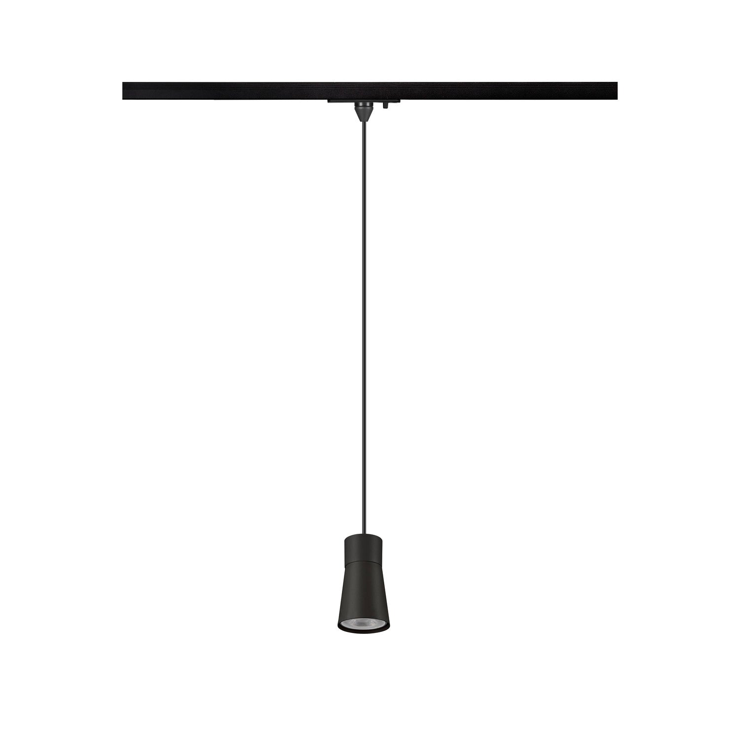 PURI 2.0 Cone, 1~ candeeiro suspenso, GU10, comprimento do pendente 200 cm, 1x máx. 6 W, preto