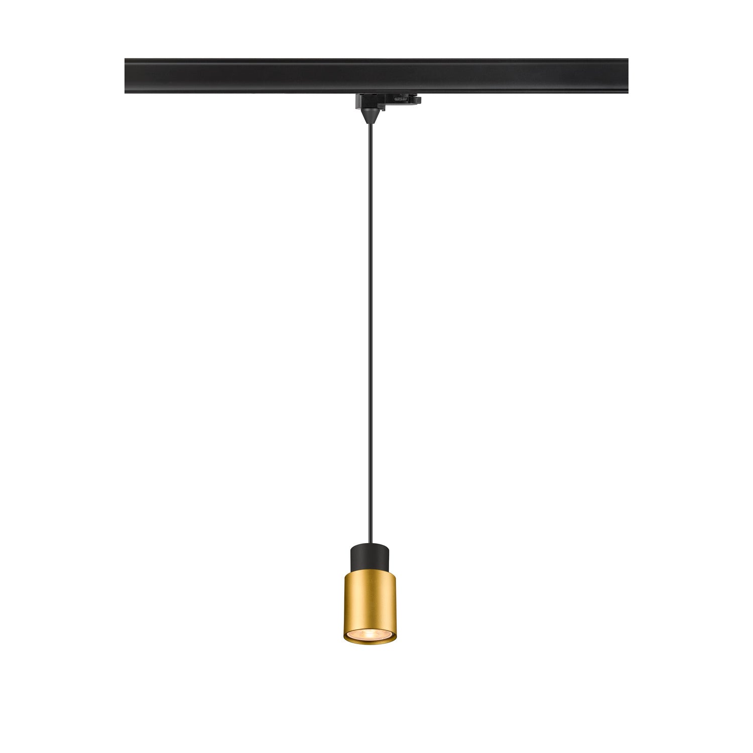 PURI 2.0 Tube, luminária pendente 3~, GU10, comprimento da luminária 200 cm, 1x máx. 6 W, preto / dourado