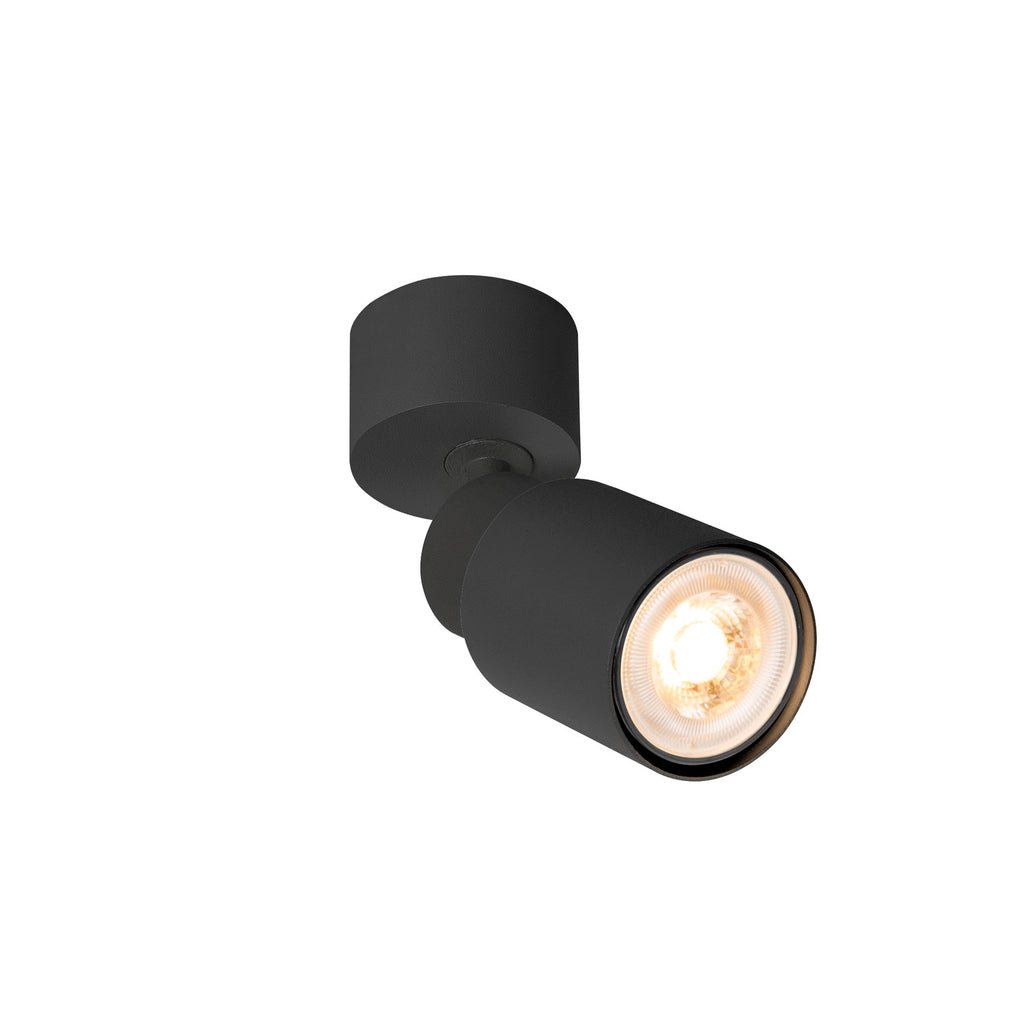 PURI 2.0 Tubo, aplique de parede e teto, 1x máx. 6 W GU10, preto