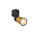 PURI 2.0 Cone, aplique de parede e teto, 1x máx. 6 W GU10, preto / dourado