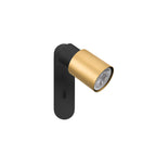 PURI 2.0 Tubo, aplique de parede e teto, interruptor, retangular, 1x máx. 6 W GU10, preto / dourado