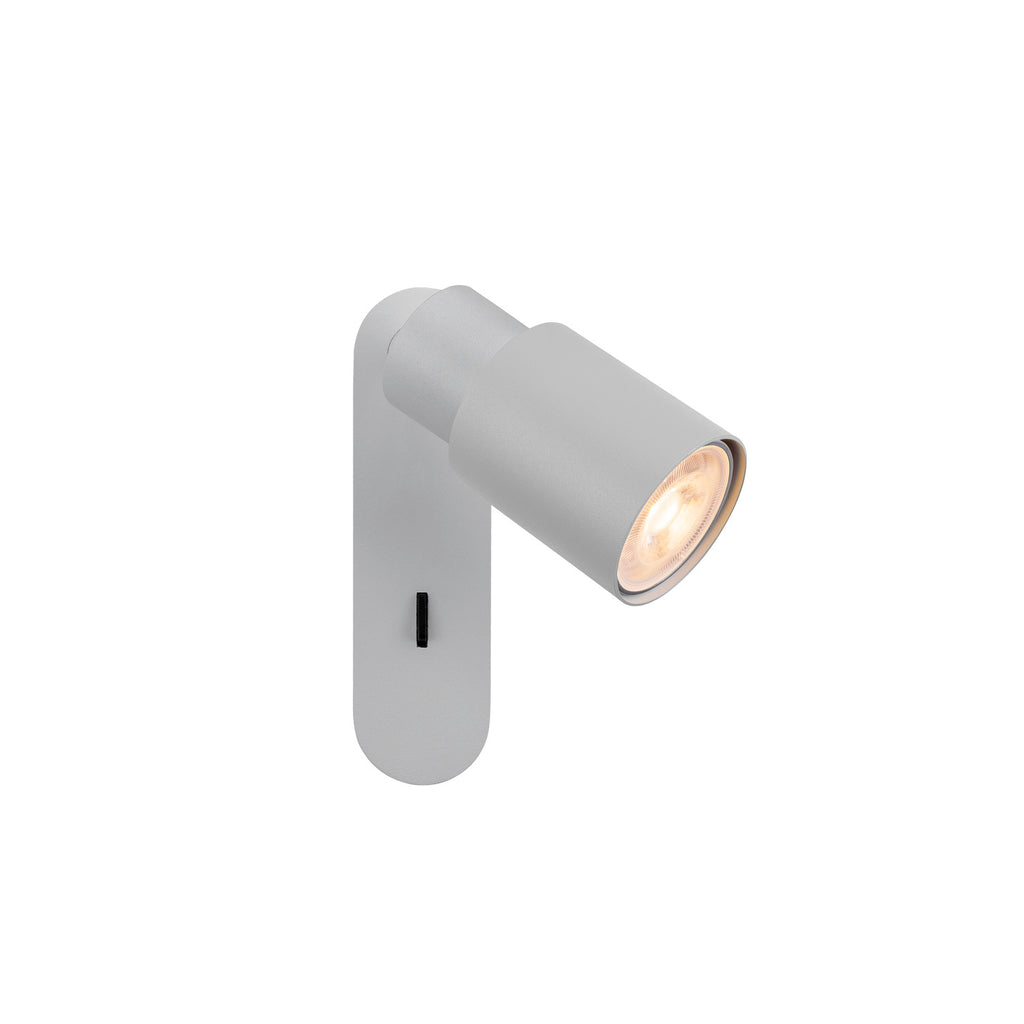 PURI 2.0 Tubo, aplique de parede e teto, interruptor, retangular, 1x máx. 6 W GU10, cinzento