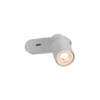 PURI 2.0 Tubo, aplique de parede e teto, interruptor, retangular, 1x máx. 6 W GU10, cinzento