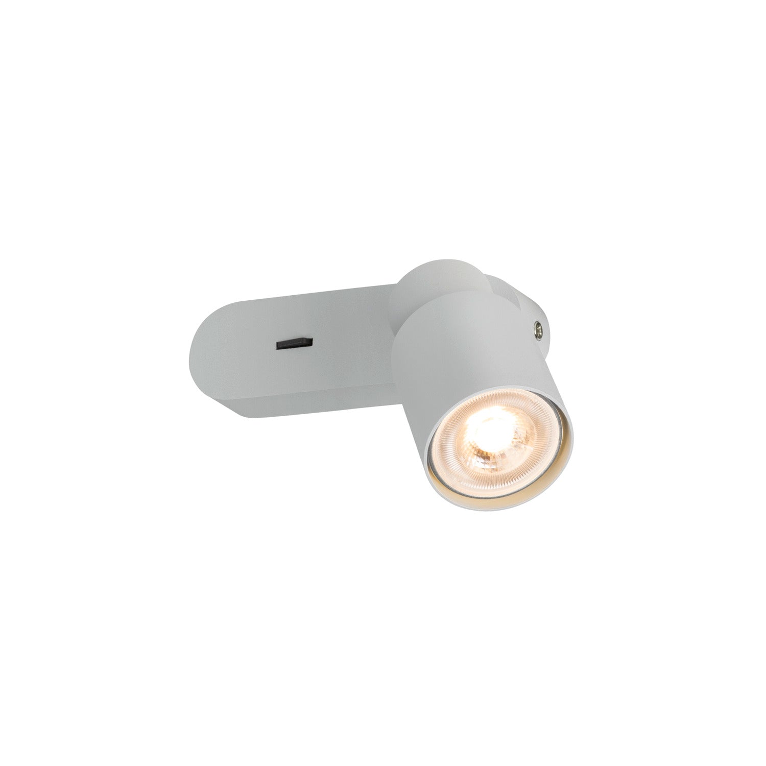 PURI 2.0 Tubo, aplique de parede e teto, interruptor, retangular, 1x máx. 6 W GU10, cinzento