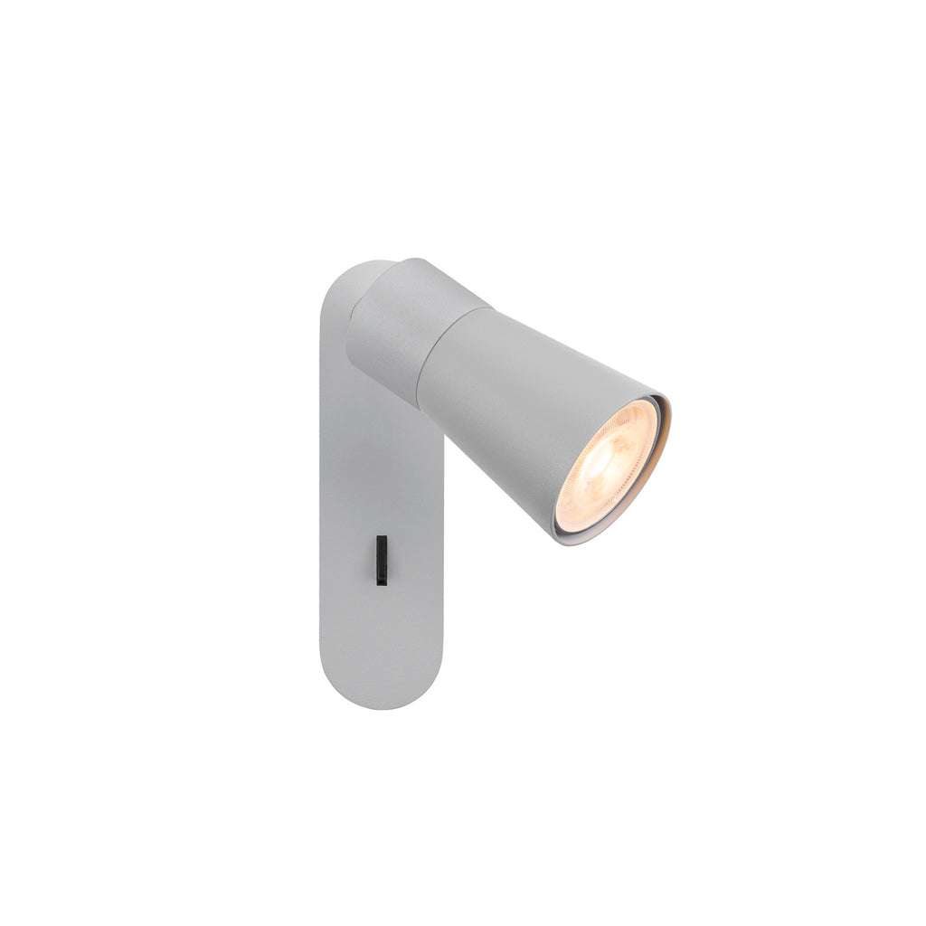 PURI 2.0 Cone, aplique de parede e teto, interruptor, retangular, 1x máx. 6 W GU10, cinza
