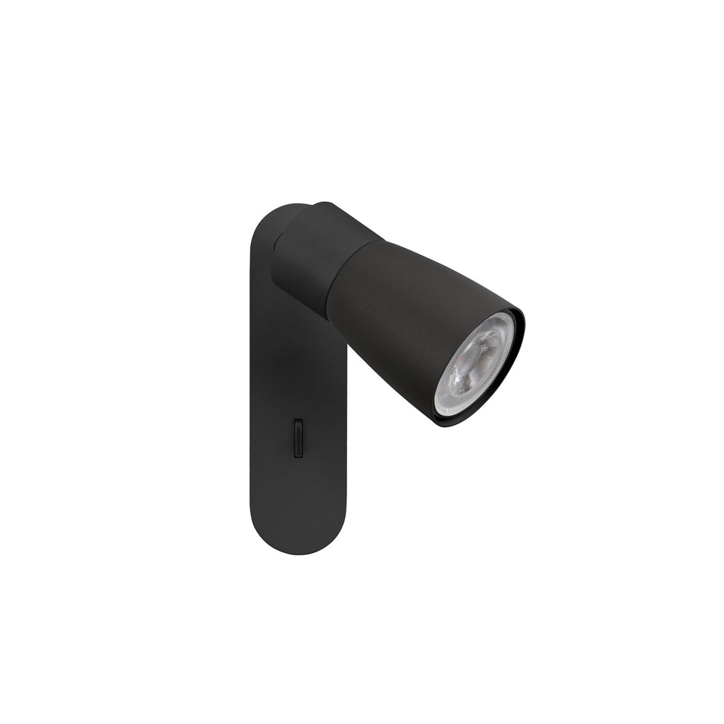 PURI 2.0 Dome, aplique de parede e teto, interruptor, retangular, 1x máx. 6 W GU10, preto