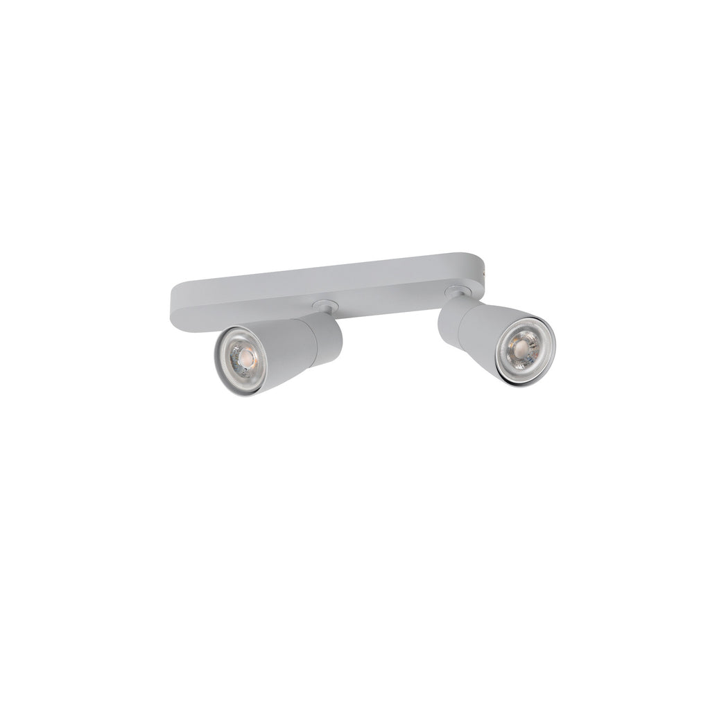 PURI 2.0 Dome, aplique de parede e teto, assimétrico, 2 x máx. 6 W GU10, cinzento