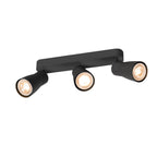 PURI 2.0 Dome, aplique de parede e teto, longo, 3 x máx. 6 W GU10, preto