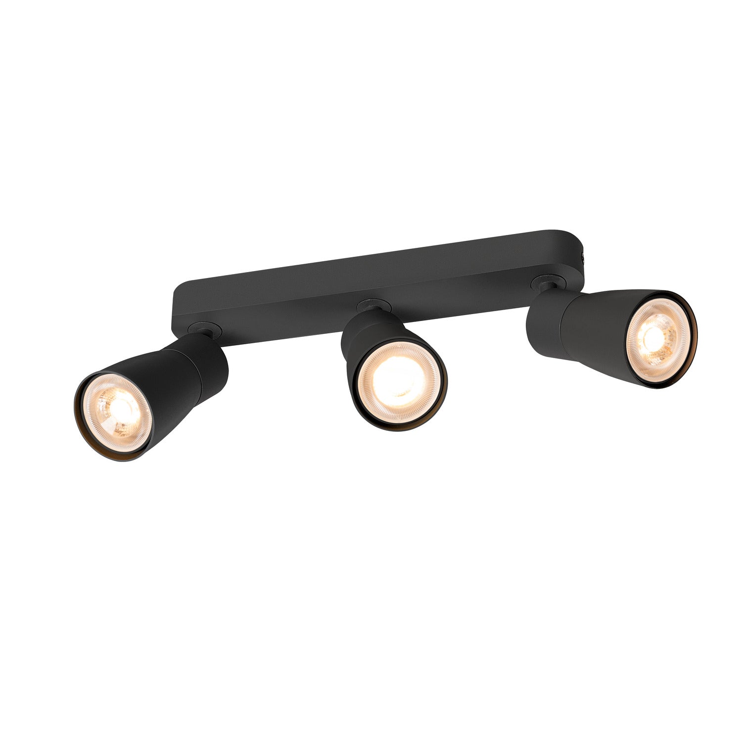 PURI 2.0 Dome, aplique de parede e teto, longo, 3 x máx. 6 W GU10, preto