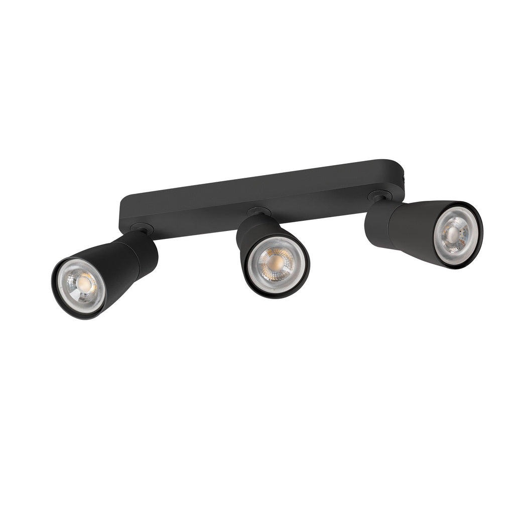 PURI 2.0 Dome, aplique de parede e teto, longo, 3 x máx. 6 W GU10, preto