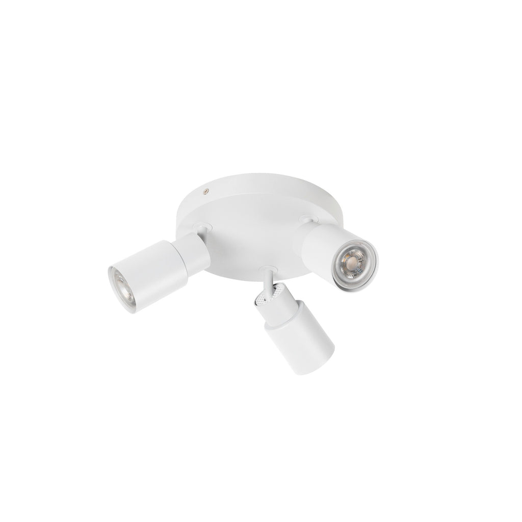 PURI 2.0 Tubo, aplique de parede e teto, redondo, 3 x máx. 6 W GU10, branco