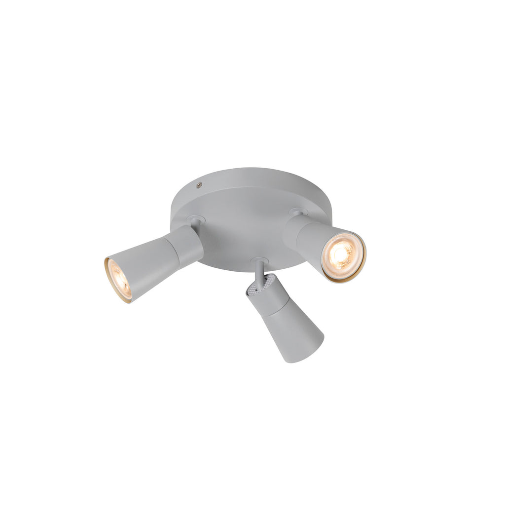 PURI 2.0 Cone, aplique de parede e teto, redondo, 3 x máx. 6 W GU10, cinzento