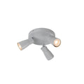 PURI 2.0 Dome, aplique de parede e teto, redondo, 3 x máx. 6 W GU10, cinza