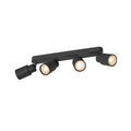 PURI 2.0 Tubo, aplique de parede e teto, longo, 4 x máx. 6 W GU10, preto