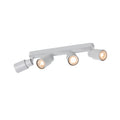 PURI 2.0 Tubo, aplique de parede e teto, longo, 4 x máx. 6 W GU10, cinza
