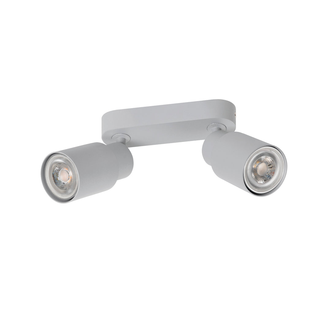 PURI 2.0 Tubo, aplique de parede e teto, longo, 2 x máx. 6 W GU10, cinzento