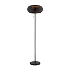 ADEGAN, candeeiro de pé exterior, solar, 2200 K, IP65, preto