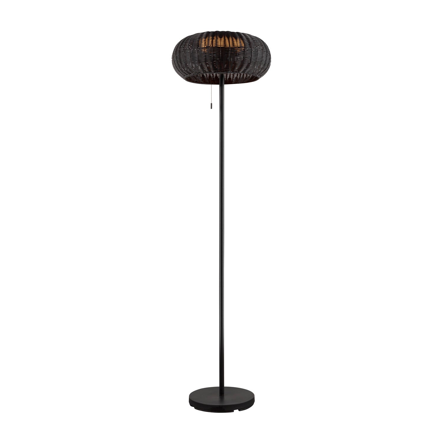 ADEGAN, candeeiro de pé exterior, solar, 2200 K, IP65, preto