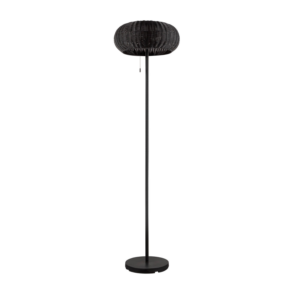 ADEGAN, candeeiro de pé exterior, solar, 2200 K, IP65, preto
