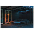 ADEGAN, candeeiro de pé exterior, solar, 2200 K, IP65, preto