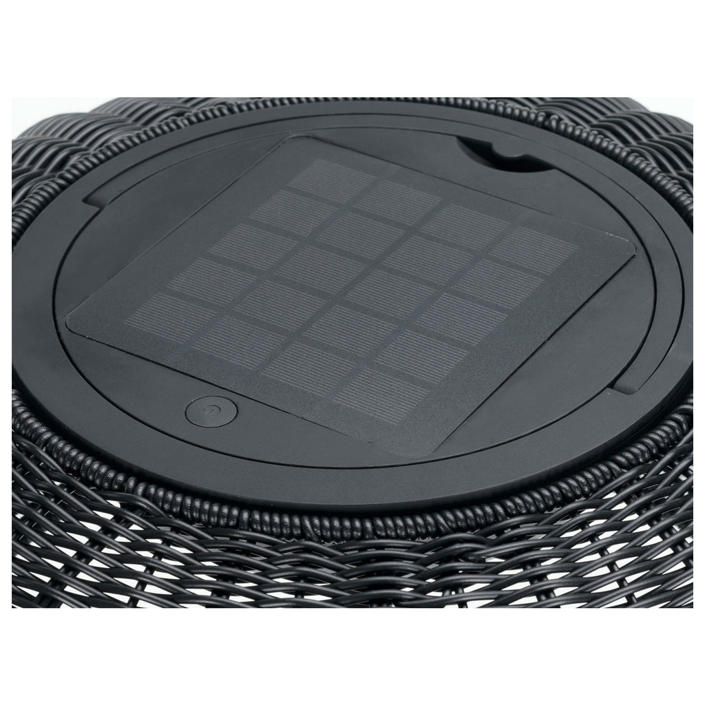 ADEGAN, candeeiro de pé exterior, solar, 2200 K, IP65, preto