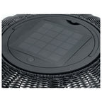 ADEGAN, candeeiro de pé exterior, solar, 2200 K, IP65, preto