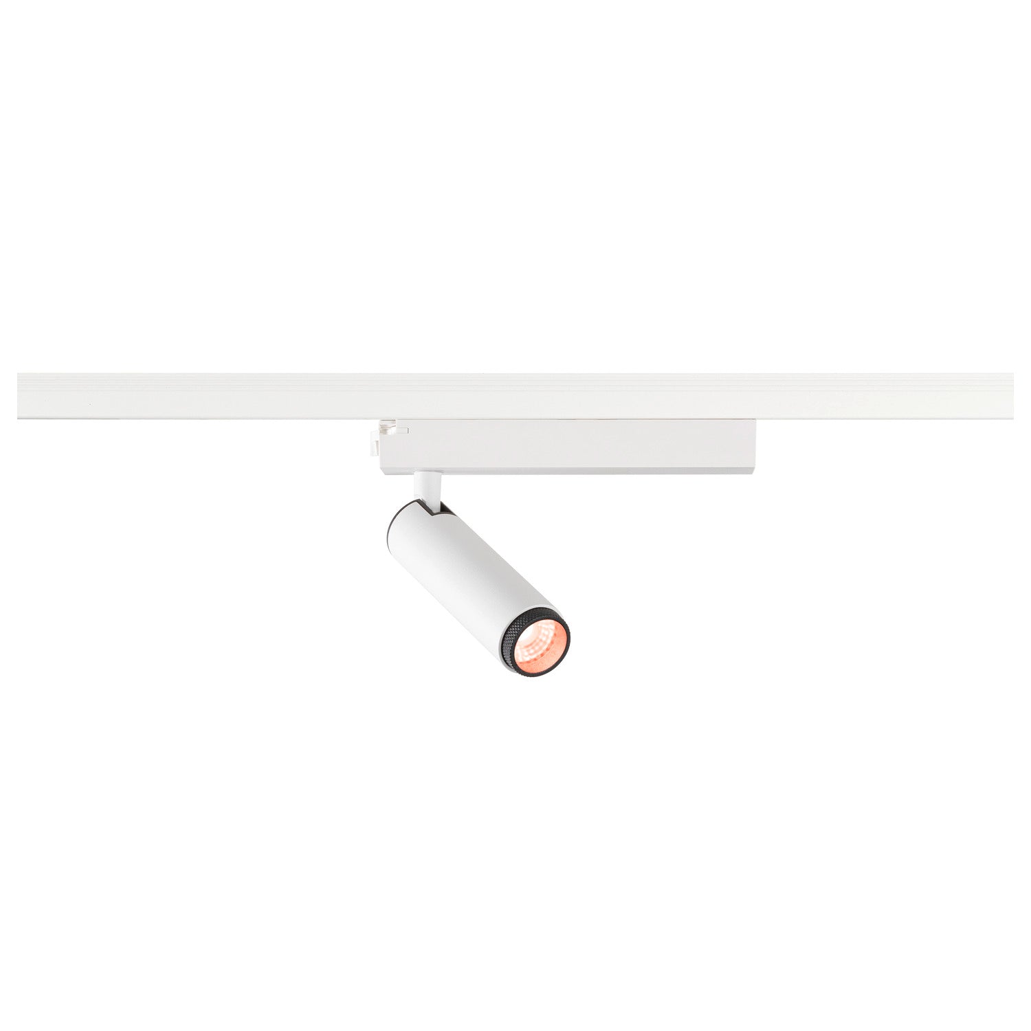 GRIP! S, 1~ spot, cilíndrico, 2000-3000 K, 11 W, Dim-to-Warm, PHASE, 29°, branco / preto