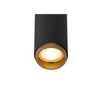 GRIP! S, 48V Spot, cilíndrico, 2700 K, 9.8 W, DALI, 29°, preto / dourado