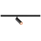 GRIP! S, 48V Spot, cilíndrico, 2000-3000 K, 9.8 W, DALI, Dim-to-Warm, 29°, preto / dourado