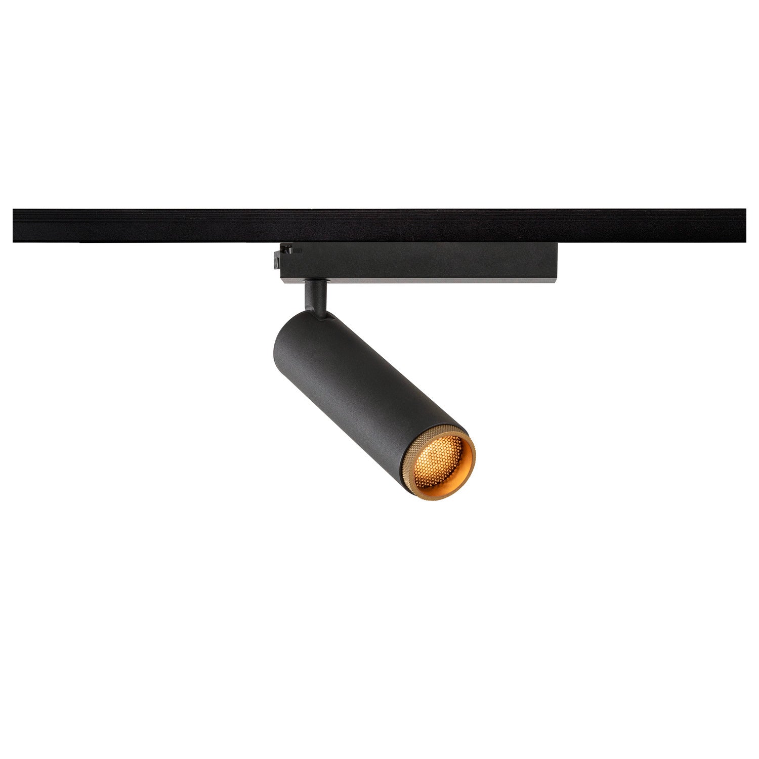 GRIP! M, 1~ Spot, cilíndrico, 2700 K, 20 W, PHASE, 42°, preto / dourado