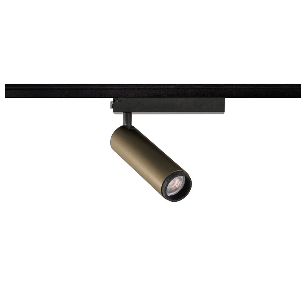 GRIP! M, 1~ Spot, cilíndrico, 3000 K, 20 W, PHASE, 42°, bronze / preto