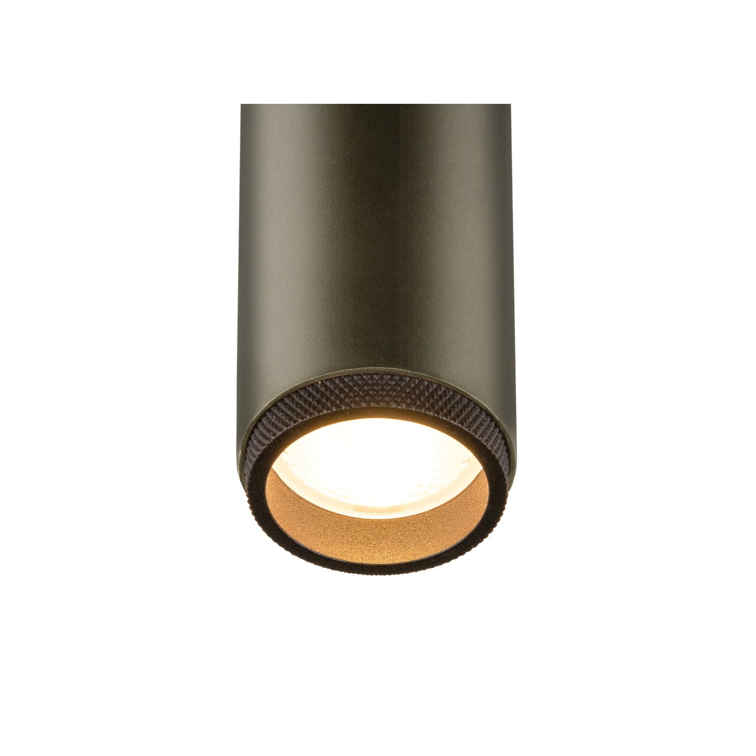 GRIP! M, 1~ Spot, cilíndrico, 2000-3000 K, 15 W, Dim-to-Warm, PHASE, 42°, bronze / preto