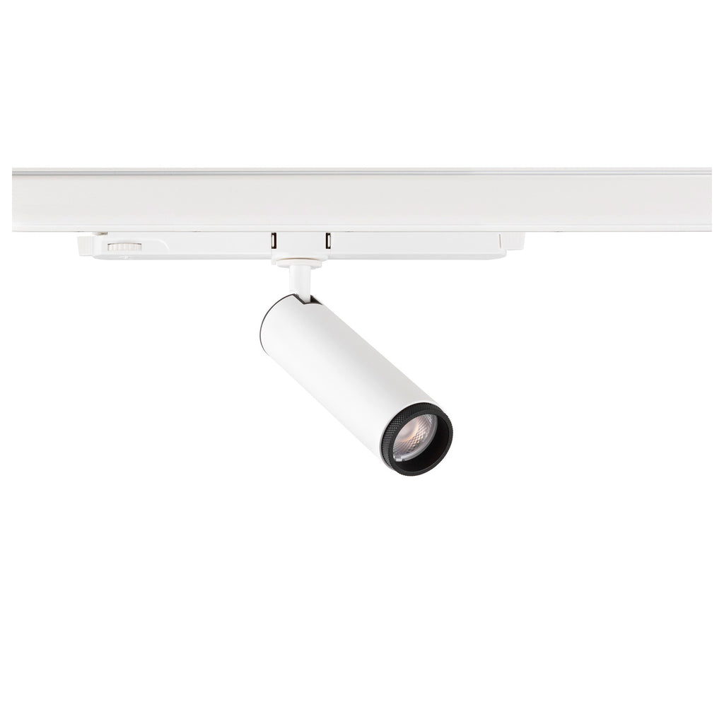 GRIP! M, 3~ Spot, cilíndrico, 3000 K, 20 W, DALI, Touch, 42°, branco / preto