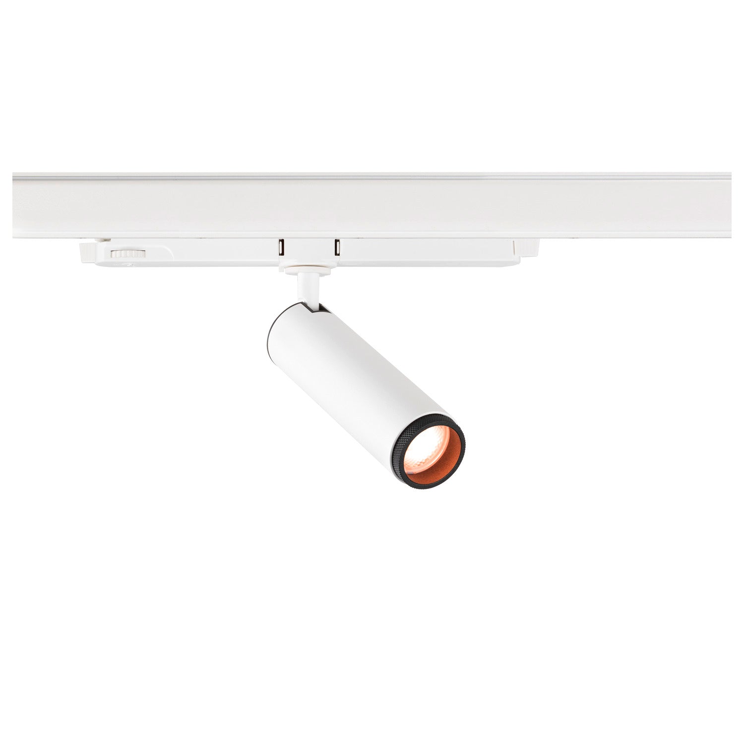 GRIP! M, 3~ Spot, cilíndrico, 2000-3000 K, 15 W, DALI, Dim-to-Warm, Touch, 42°, branco / preto