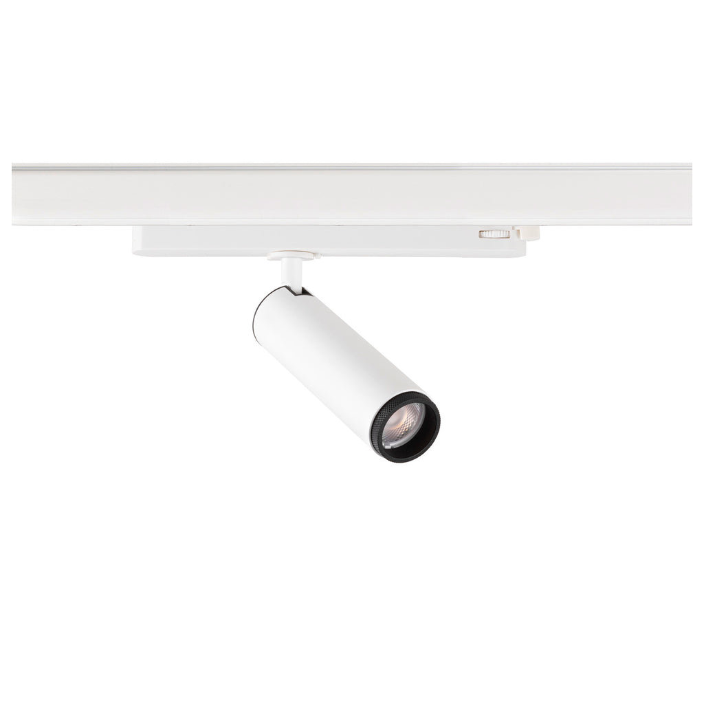GRIP! M, 3~ Spot, cilíndrico, 3000 K, 20 W, PHASE, 42°, branco / preto