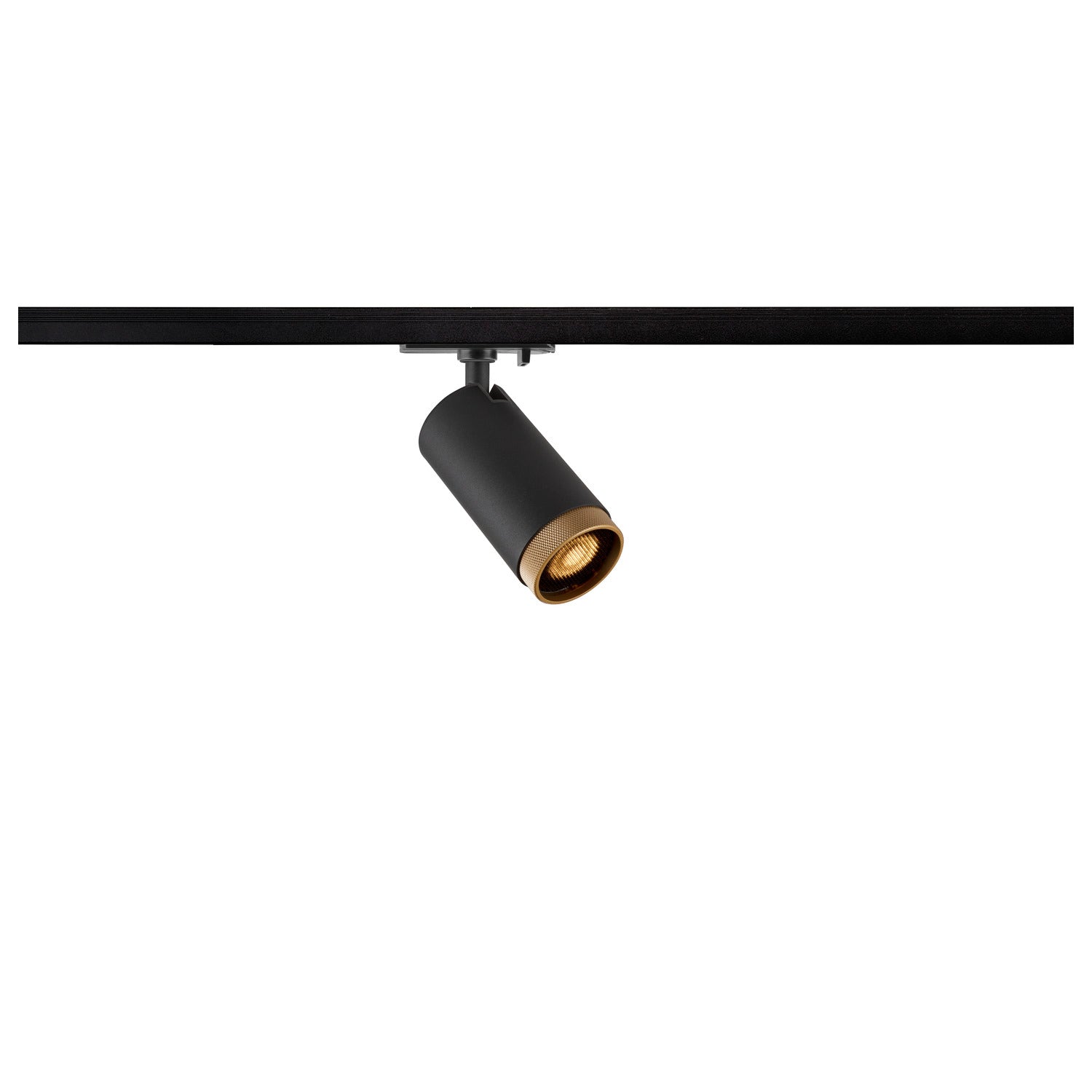 GRIP! L, 1~ Spot, cilíndrico, GU10, 1x máx. 6 W, preto / dourado